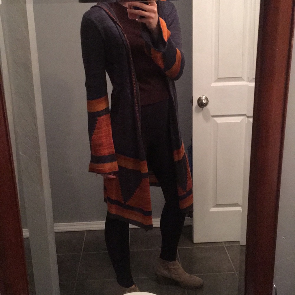 Double Zero Aztec print cardigan